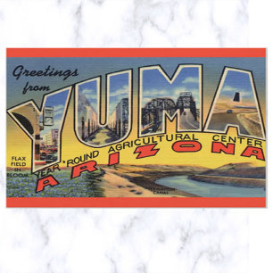 Vintage Yuma Arizona vykort