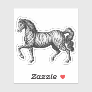 Vintage Zebra Klistermärken