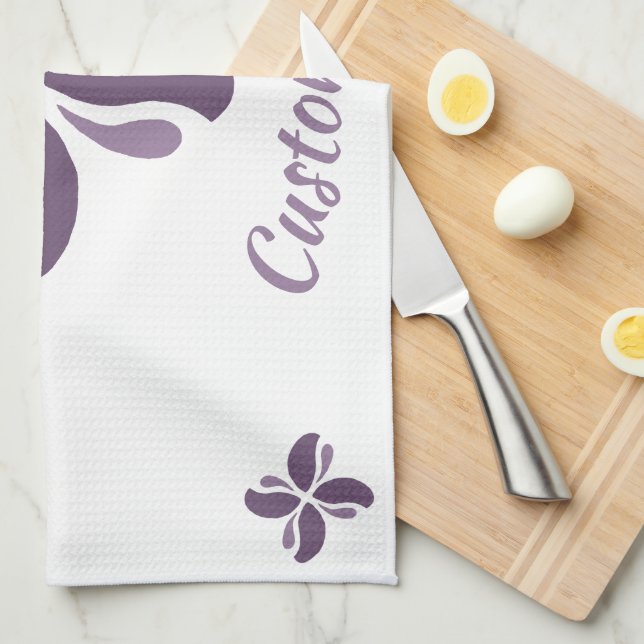 Vintage Zen Echo Lilac Kiss Kökshandduk (Vikt i Fjärdedel)