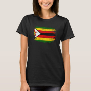 Vintage Zimbabwe Flagga för Zimbabwe T Shirt
