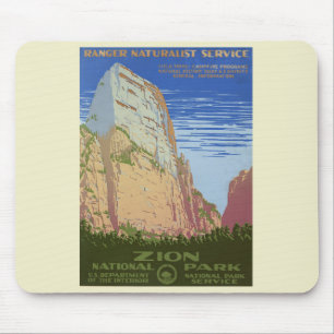 Vintage Zion nationalpark Poster Musmatta
