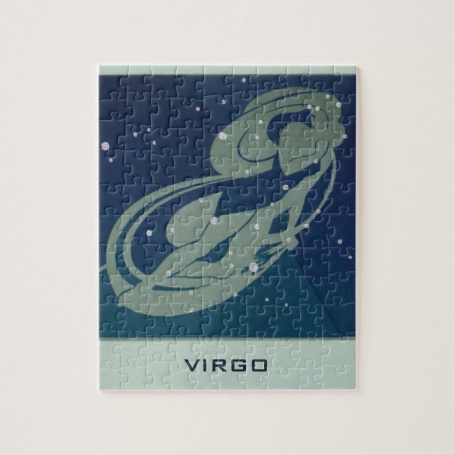 Vintage Zodiac Astrology, Våg Constellation Pussel (Vertikal)