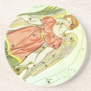 Vintage Zodiac Astrology Våg Constellation Underlägg