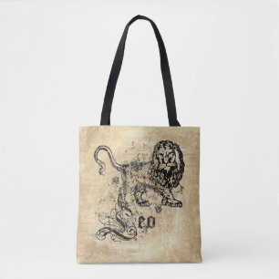Vintage Zodiac Leo Tygkasse