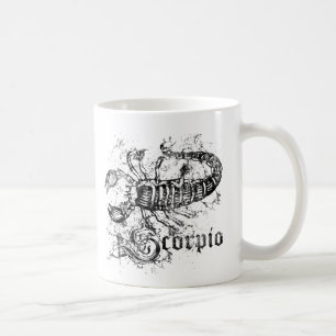 Vintage Zodiac Scorpio Kaffemugg