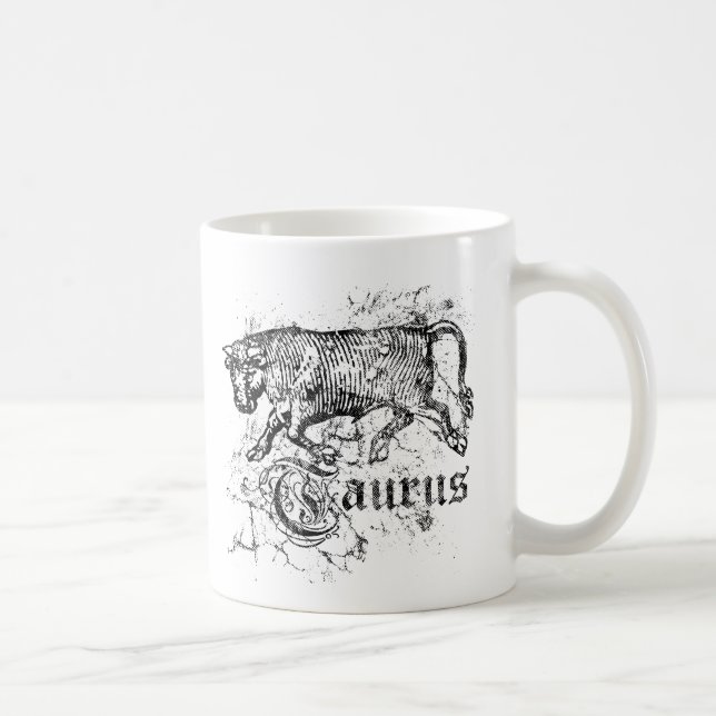 Vintage Zodiac Taurus Kaffemugg (Höger)