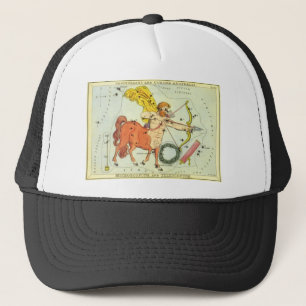 Vintage Zodiak Astrologi Skytten Stjärnbild Truckerkeps