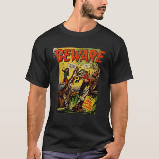 Vintage Zombie Movie Horror Poster Tecknad Bok Fil T Shirt