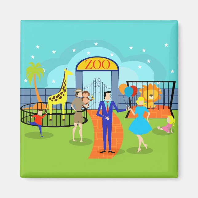 Vintage Zoo Magnet (Framsidan)