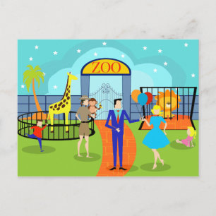 Vintage Zoo vykort