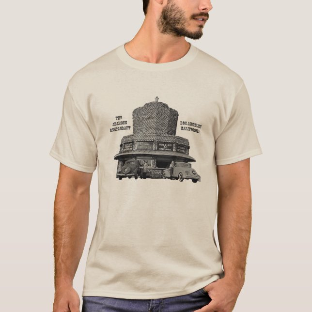 VintageAbalonerestaurangen fotograferar Tee Shirt (Framsida)