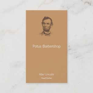 VintageAbraham Lincoln porträtt Visitkort