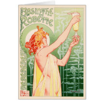 VintageAbsinthe Robette av Alphonse Mucha