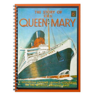 Vintageadvertizing, RMS-drottning Mary Anteckningsbok