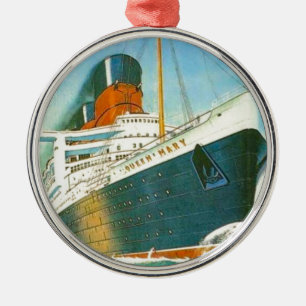 Vintageadvertizing, RMS-drottning Mary Julgransprydnad Metall