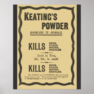 Vintageadvertizingen, Keatings pudrar Poster