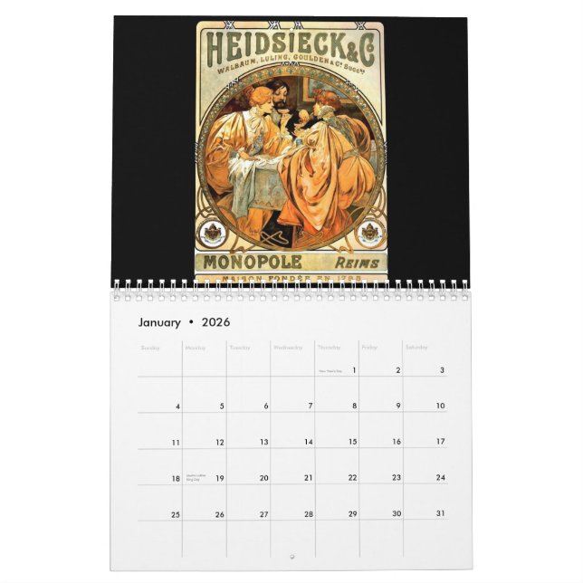 Vintageadvertizingkalender 2015 kalender (Jan 2026)