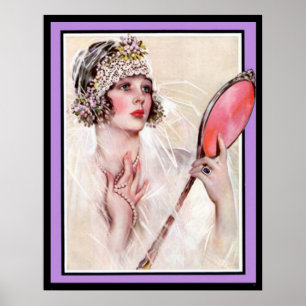 Vintageaffisch Bruden Tryck