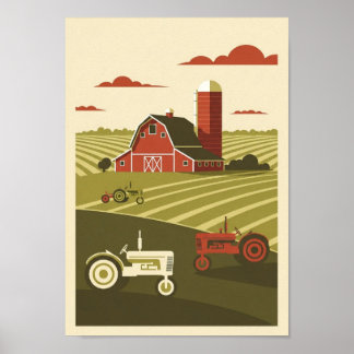 Vintageaffischer Bondescenutskrift Poster