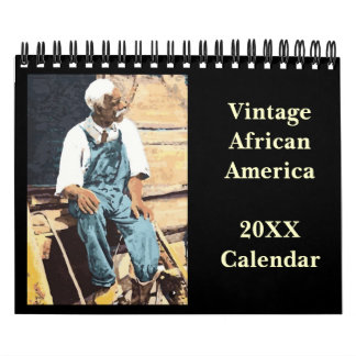 Vintageafrikansk amerikankalender kalender