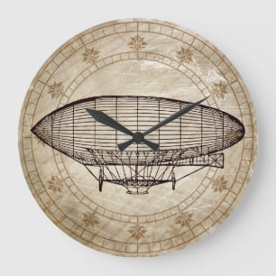VintageAirship Stor Klocka
