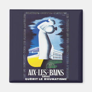 Vintageaix-Les-Bains Magnet