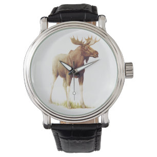 Vintageälgillustration, djur teckning armbandsur