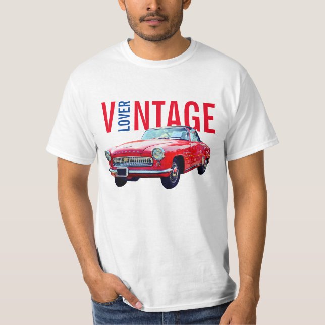 Vintageälskare T Shirt (Framsida)