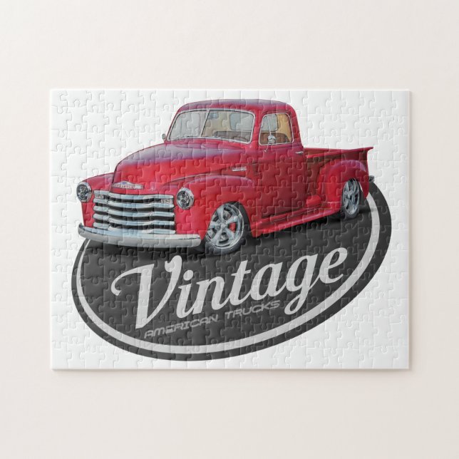 Vintageamerikanlastbilar Pussel (Horisontell)