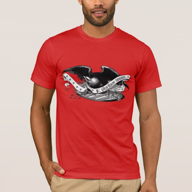 Vintageamerikanörn E Pluribus Unum Tee (Framsida)