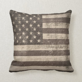 Vintageamerikanska flaggan kudder kudde