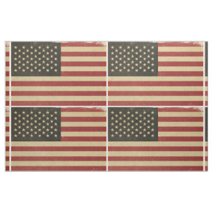 Vintageamerikanska flaggan tyg