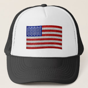Vintageamerikanska flagganhatt keps