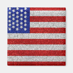 Vintageamerikanska flagganmagnet magnet
