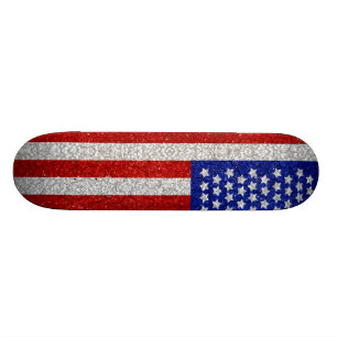 Vintageamerikanska flagganSkateboard Old School Skateboard Bräda 21,6 Cm