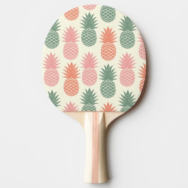 Vintageananasmönster 2 pingisracket (Framsidan)