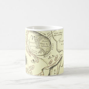 VintageanatomiAnterolateral region av skallen Kaffemugg