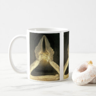 Vintageänglar svävande över Jesus Kristus Kaffemugg