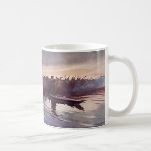 Vintageankajakt mugg för kaffe för vapen för