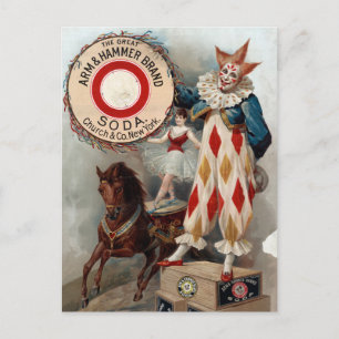 Vintageannonser för Arm & Hammer Soda Vykort