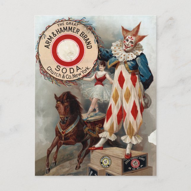 Vintageannonser för Arm & Hammer Soda Vykort (Framsida)