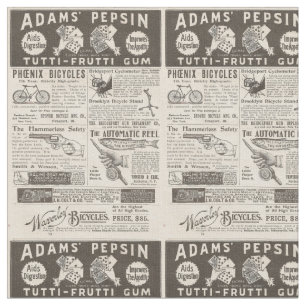 Vintageannonser från 1895 tyg