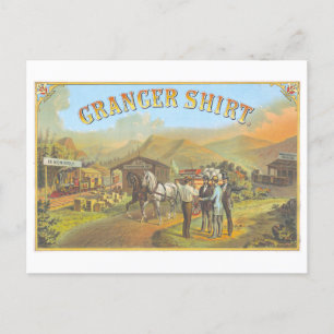 Vintageannonsering för Granger Herrshirts Vykort