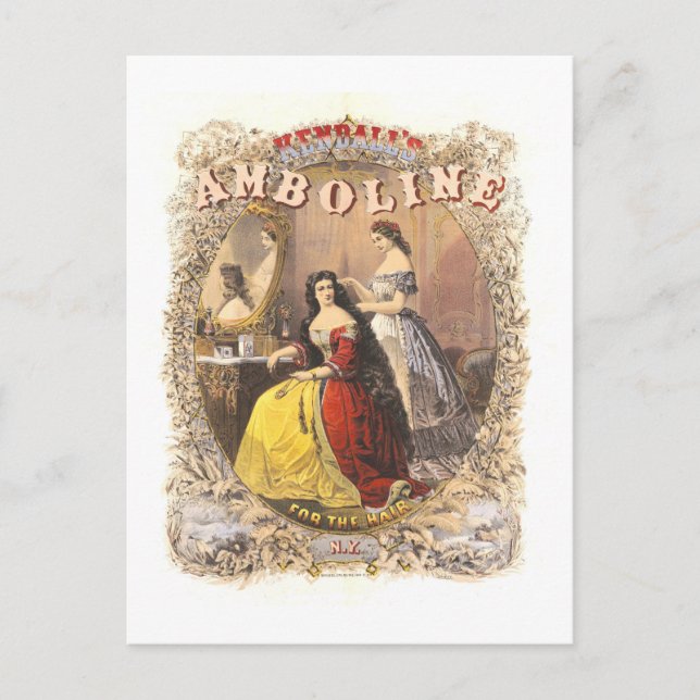Vintageannonsering för Kendall's Amboline Vykort (Framsida)