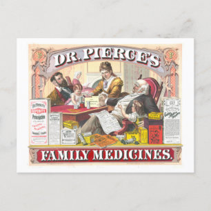 Vintageannonsering: Pierce's Patentmediciner Vykort