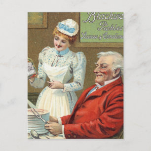 Vintageannonsering Vykort