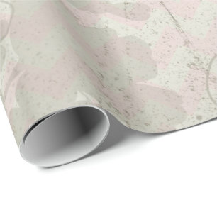 Vintageantikvitetblommigt Presentpapper