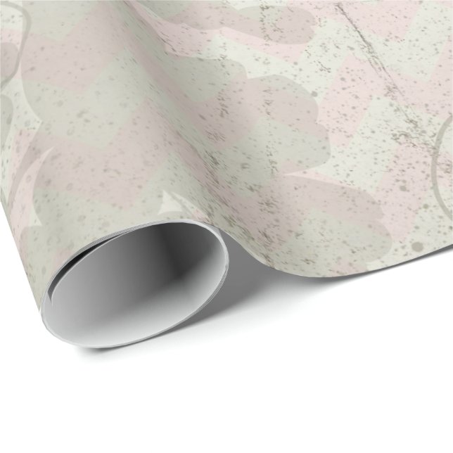 Vintageantikvitetblommigt Presentpapper (Rullad Hörn)