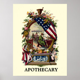 VintageApothecary 1859 Poster