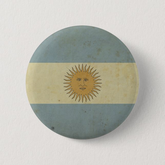 VintageArgentina flagga Knapp (Framsida)